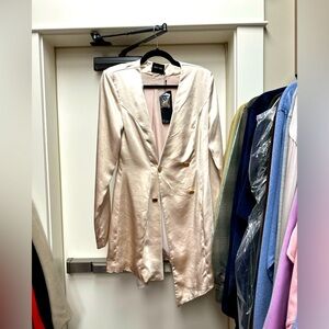 Blazer dress, size medium, never worn, tags, champagne color